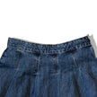 Cute vintage denim skirt with pleats (M)
