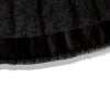 Unique black velvet skirt with lace details (M)