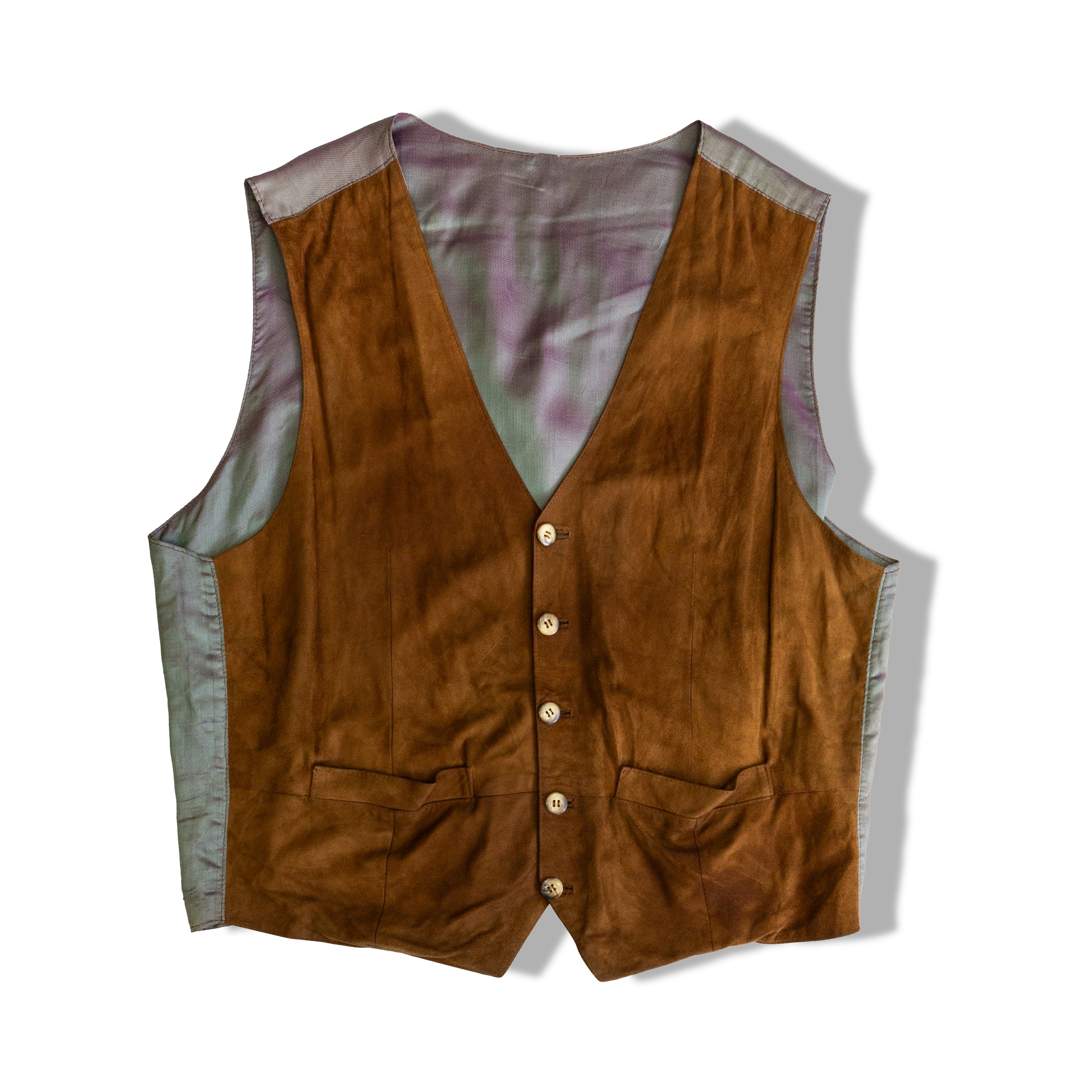 Men's Vintage suede vest