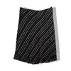 Vintage 100% viscoza diagonal stripe midi skirt(XXL)