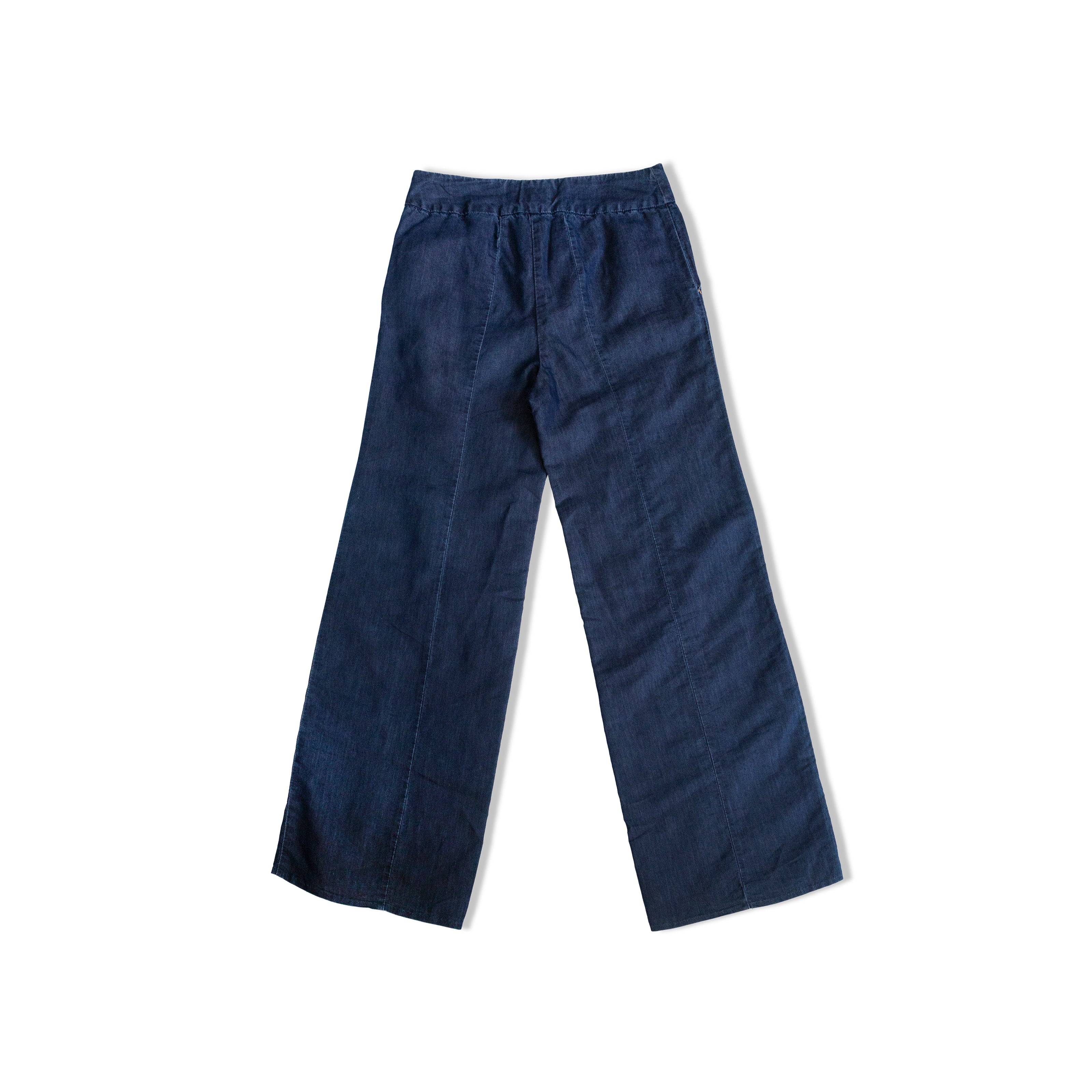 LOVE MOSCHINO LOW WAISTED WIDE LEG JEANS (S)