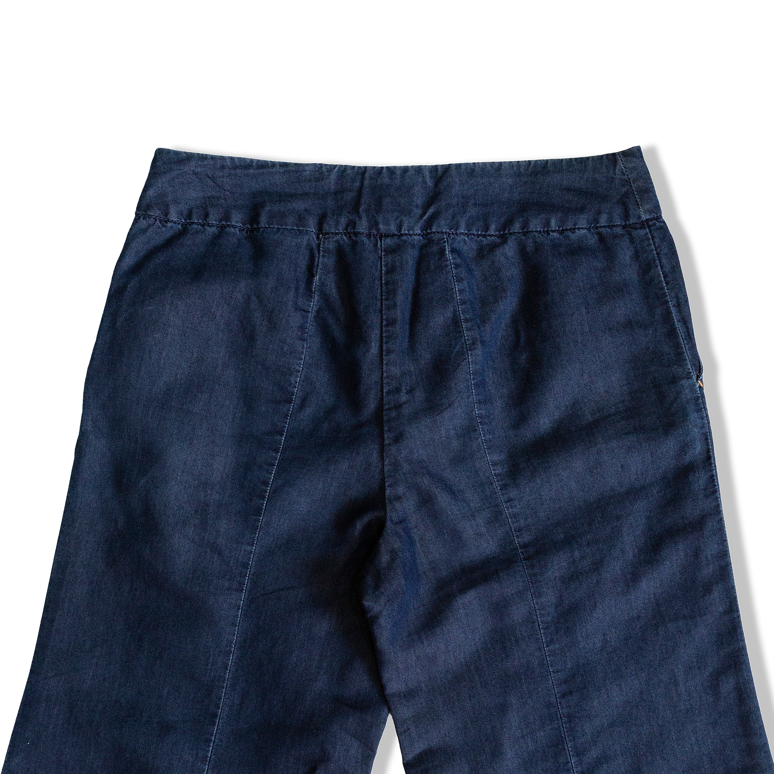 LOVE MOSCHINO LOW WAISTED WIDE LEG JEANS (S)