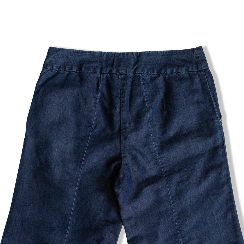 LOVE MOSCHINO LOW WAISTED WIDE LEG JEANS (S)