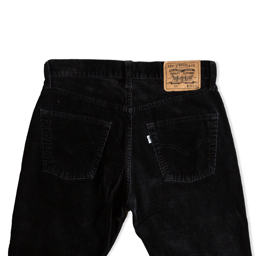 Levi's 551 black corduroy pants (W30)