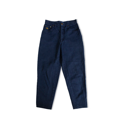 VINTAGE HIGH WAISTED DARK BLUE JEANS (S)