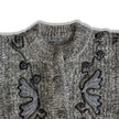 Knitted cardigan with embroidery and beads