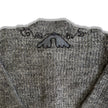 Knitted cardigan with embroidery and beads