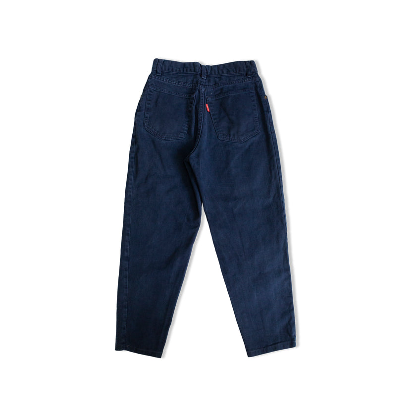 VINTAGE HIGH WAISTED DARK BLUE JEANS (S)