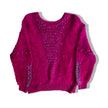 Vibrant fuchsia super soft knit sweater