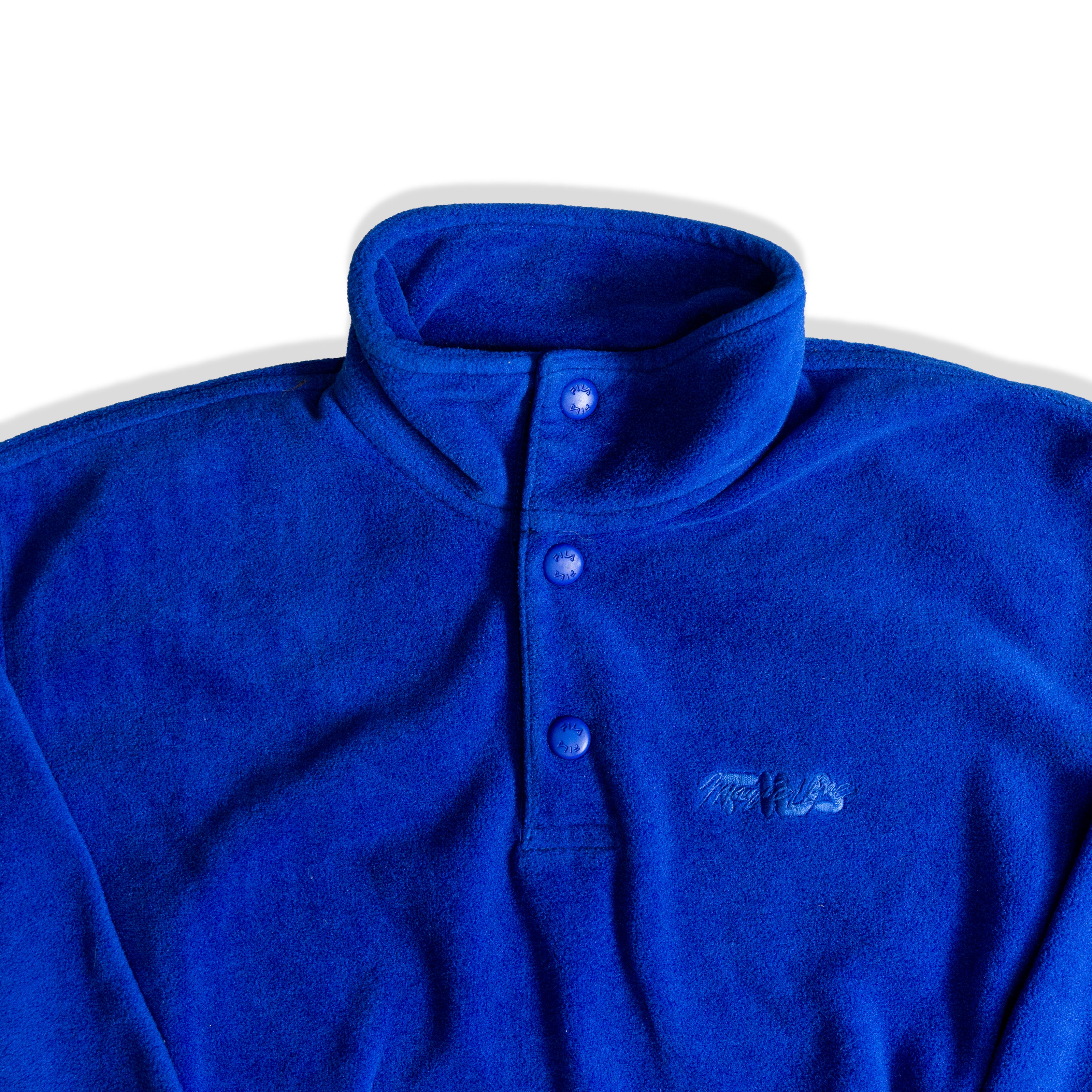 FILA blue fleece pullover (XS)