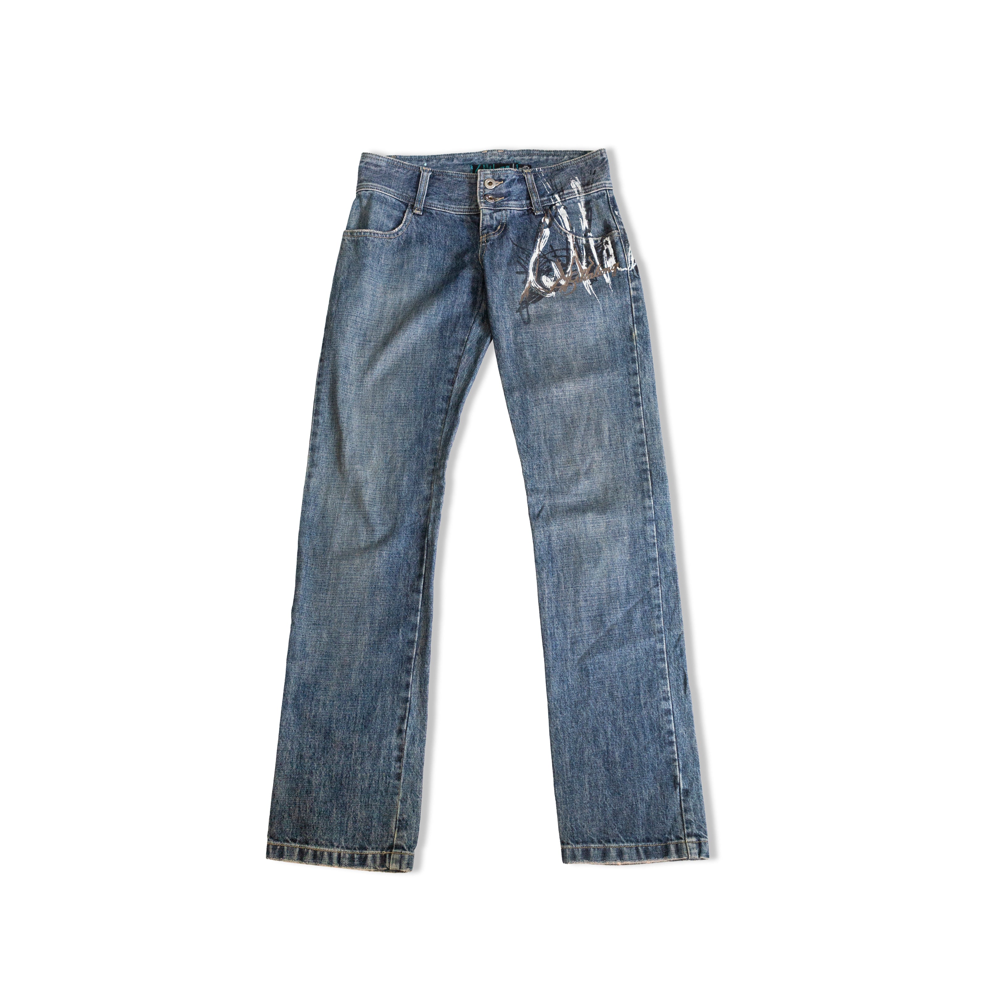 BILLABONG LOW WAISTED Y2K JEANS (XS)