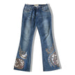 Stunning Y2K low waisted flare jeans (L)