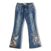 Stunning Y2K low waisted flare jeans (L)