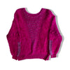 Vibrant fuchsia super soft knit sweater