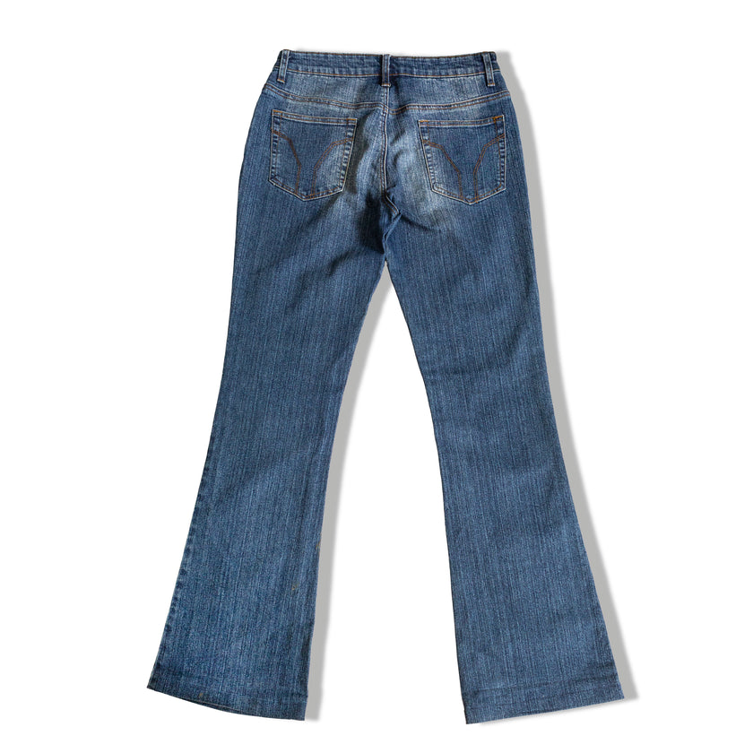 Stunning Y2K low waisted flare jeans (L)