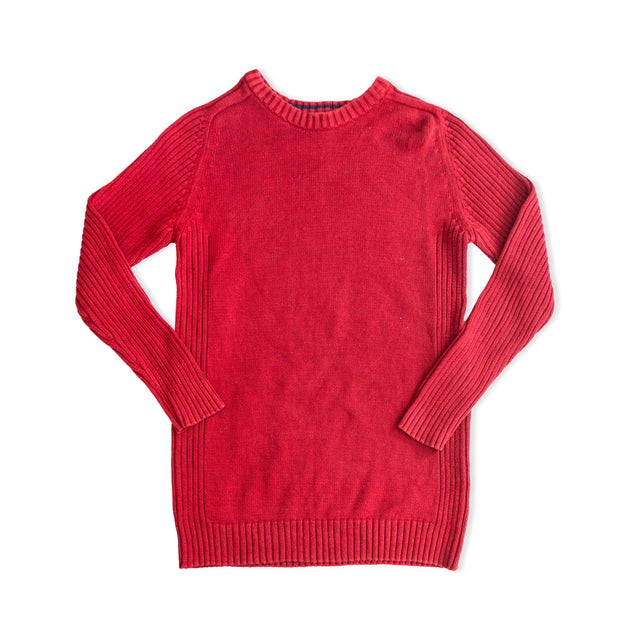 Y2K Men's red knit sweater (S/M)