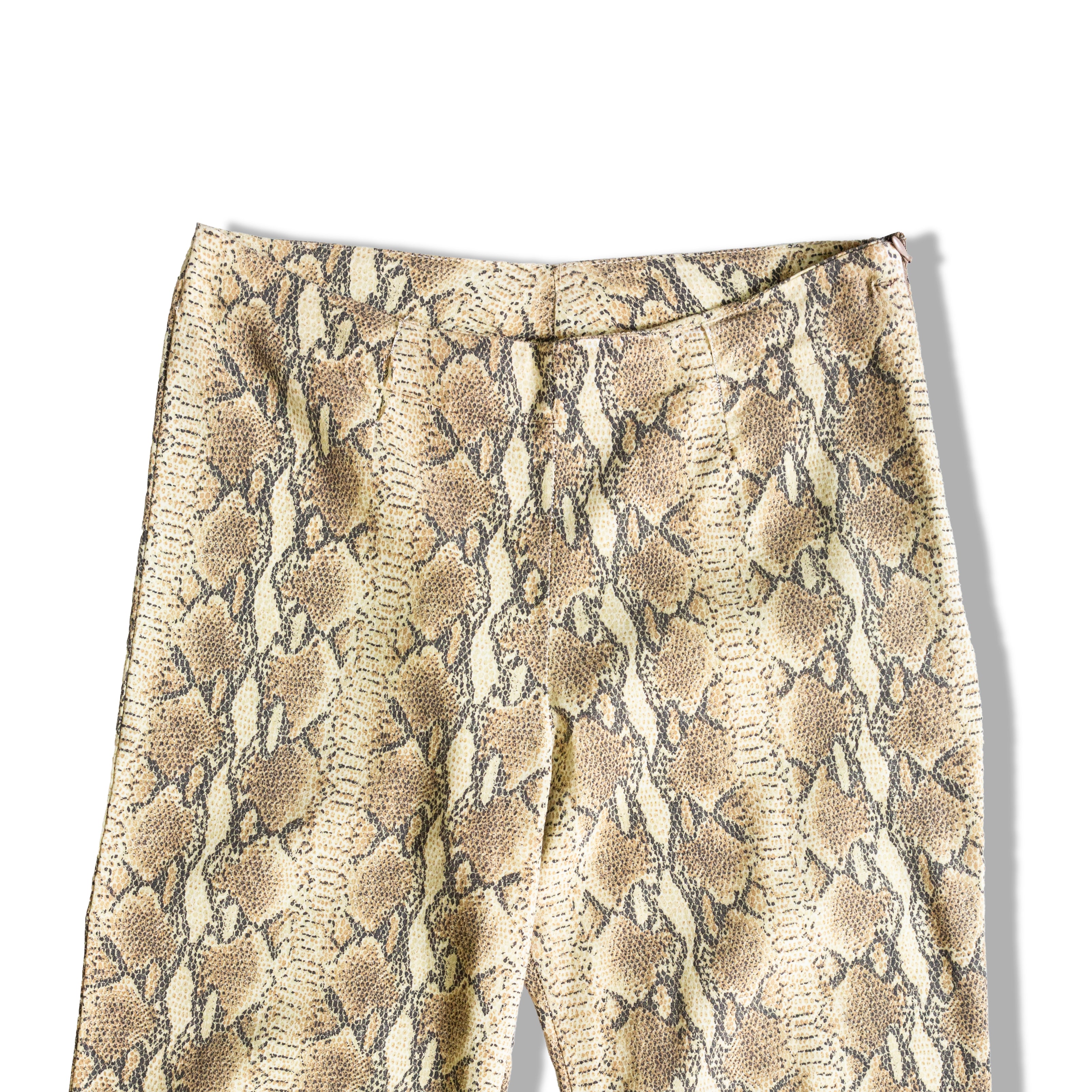 Super hot snake print elastic pants (S)