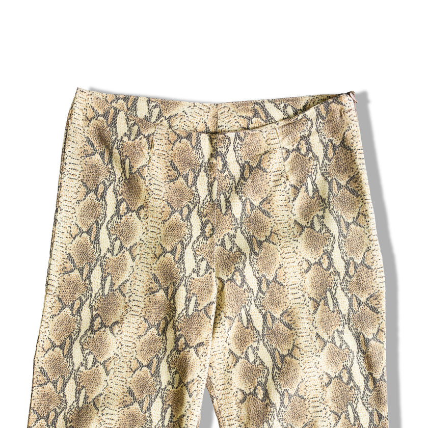 Super hot snake print elastic pants (S)