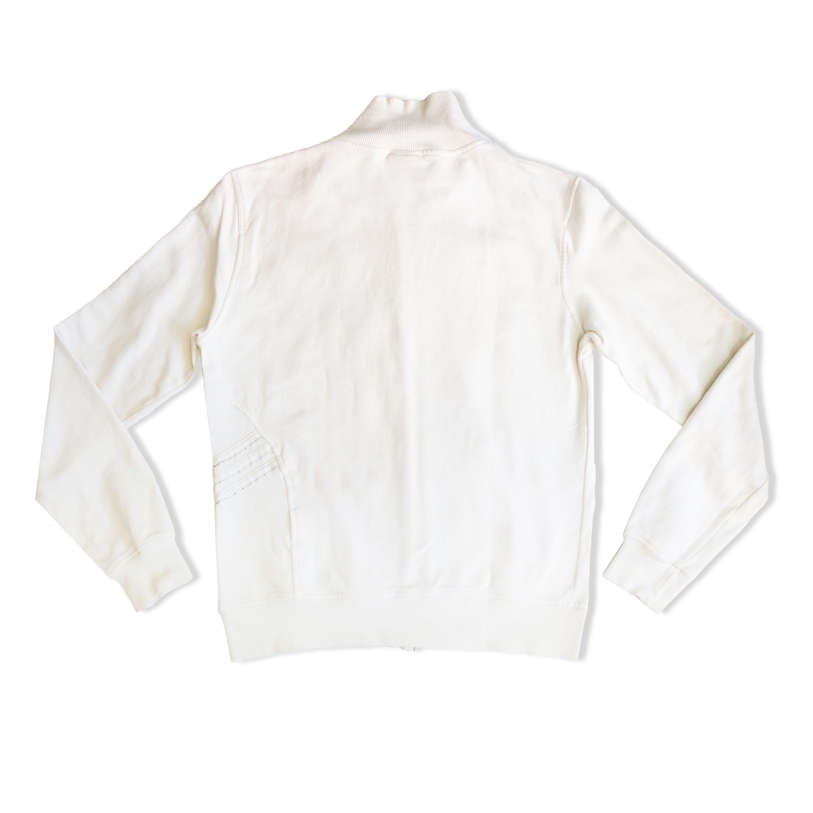 Adidas white zip up