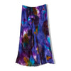 GERMANO ZAMA maxi funky paterned 100% viscose skirt with ruffle details (L)