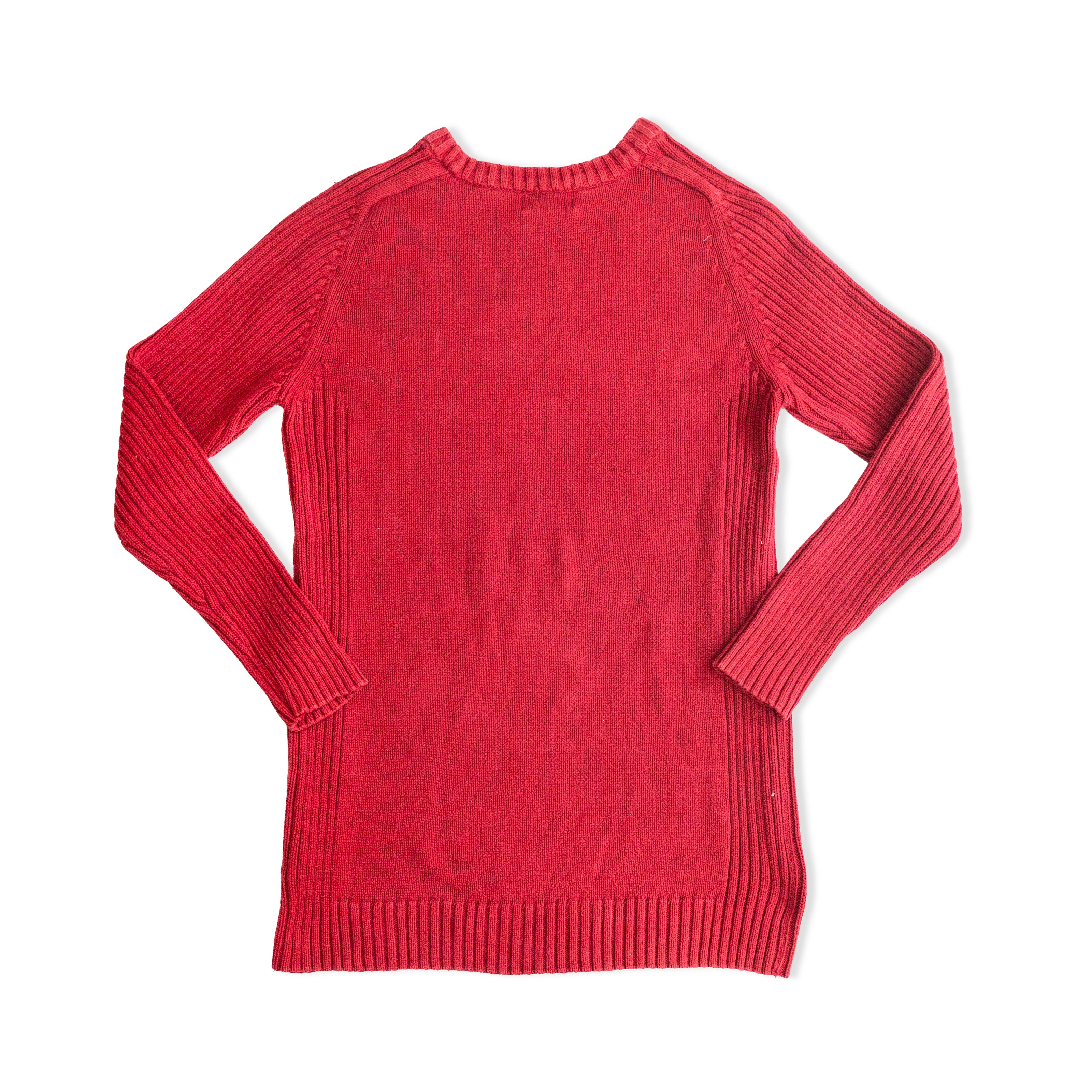 Y2K Men's red knit sweater (S/M)