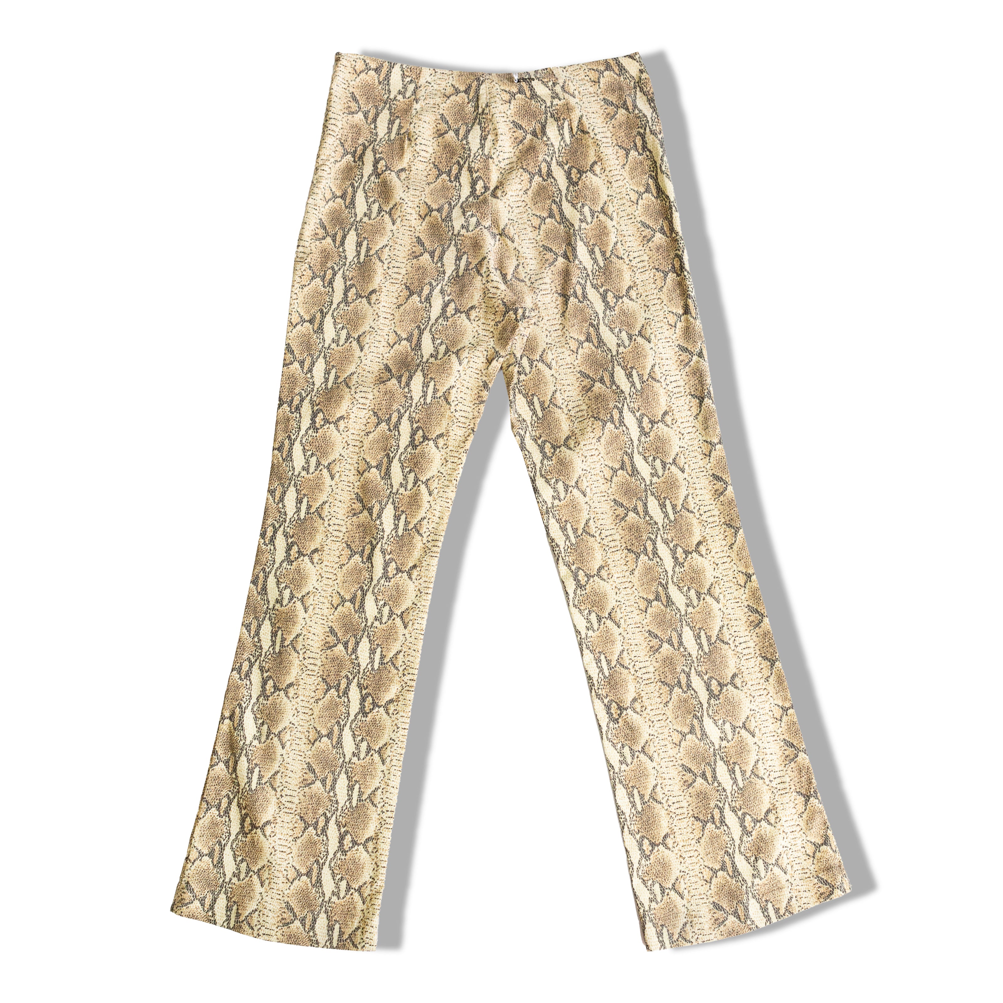 Super hot snake print elastic pants (S)