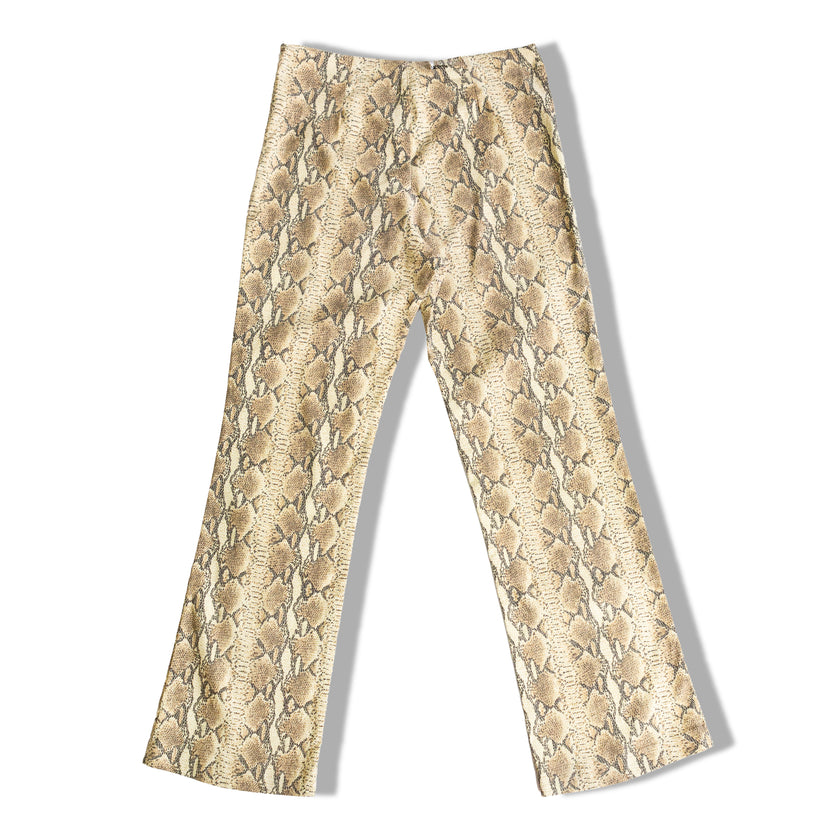 Super hot snake print elastic pants (S)