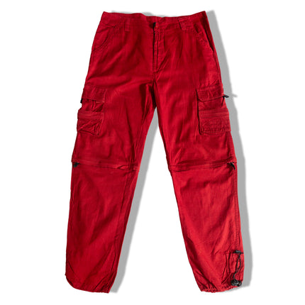 Utility style pants cotton & linen blend (L)