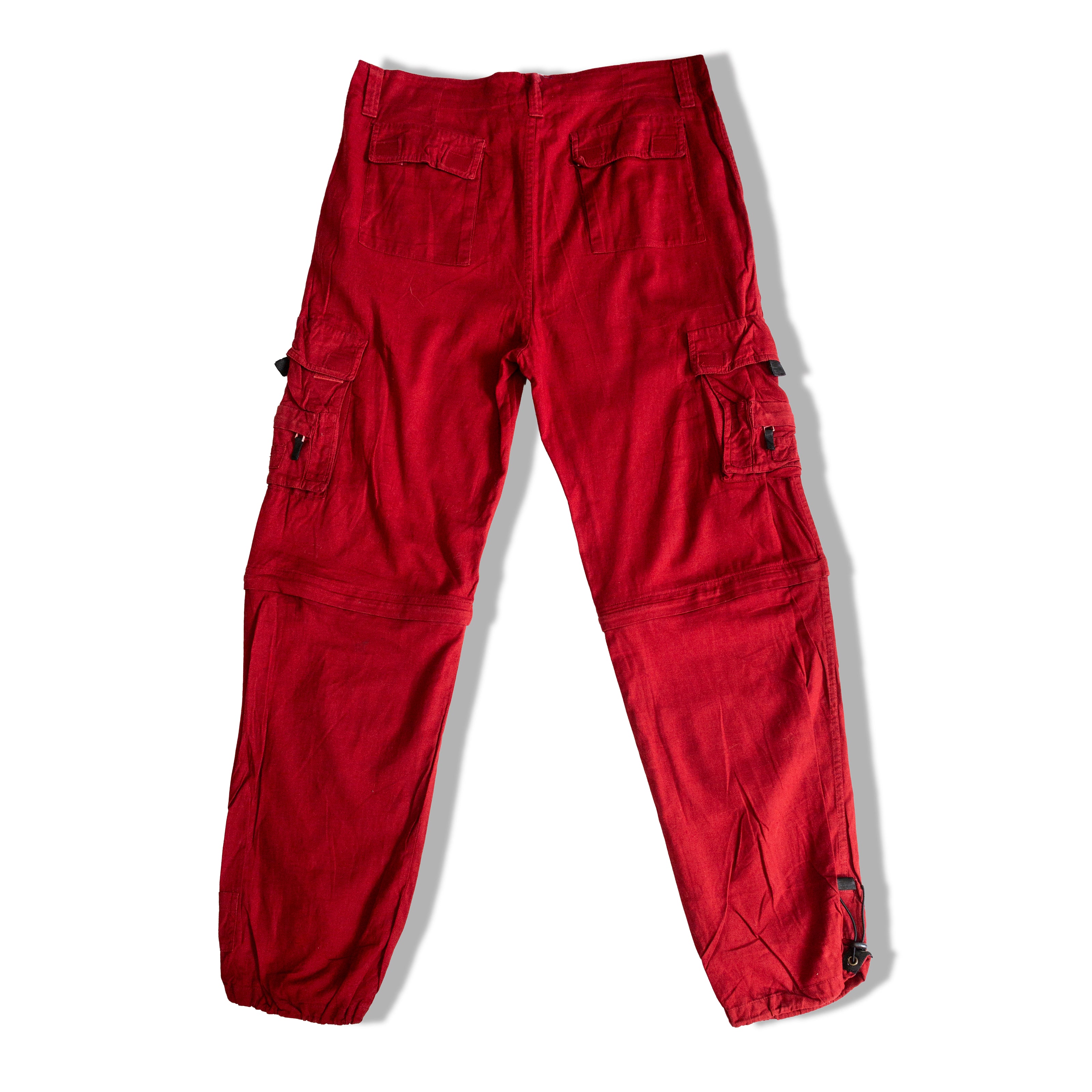 Utility style pants cotton & linen blend (L)