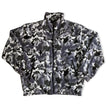 Vintage Abstract Full Zip Pattern Fleece Jacket  (M)