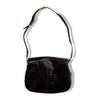 Vintage black patent leather shoulder bag