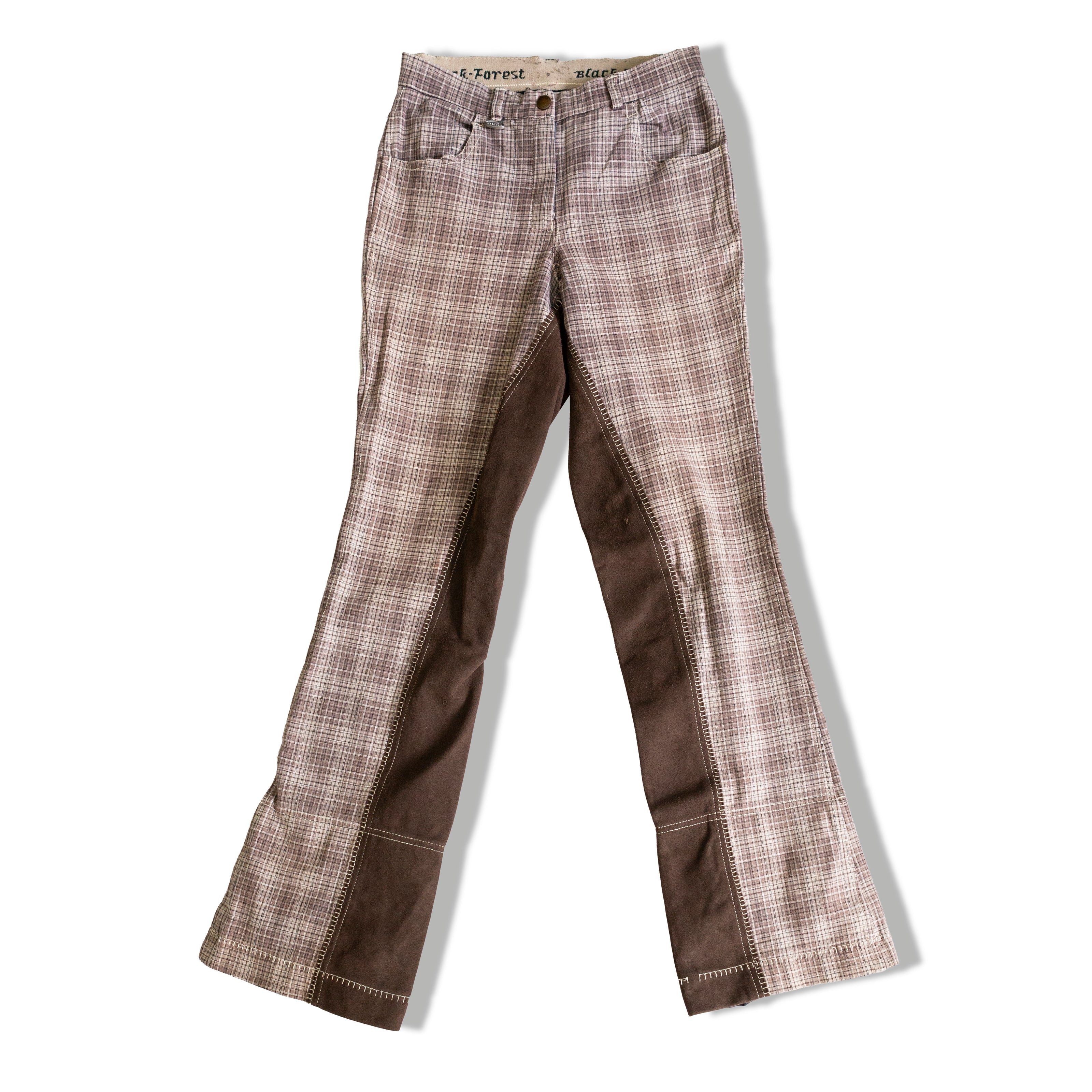 Gorgeous unique check print pants (XXS/XS)