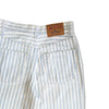 VINTAGE HIGH WAISTED STRIPED JEANS (S)