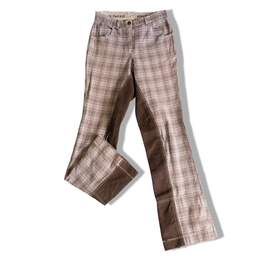 Gorgeous unique check print pants (XXS/XS)