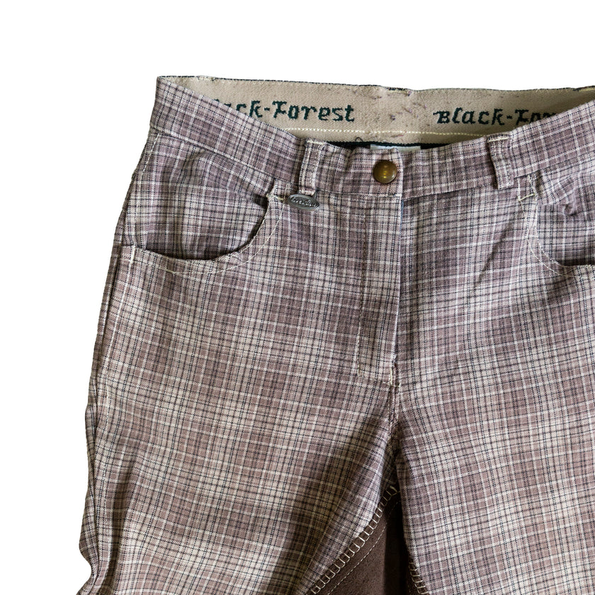 Gorgeous unique check print pants (XXS/XS)