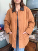 Vintage oversized genuine suede jacket