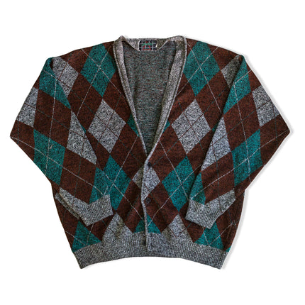 Vintage men’s funky knit cardigan (L)