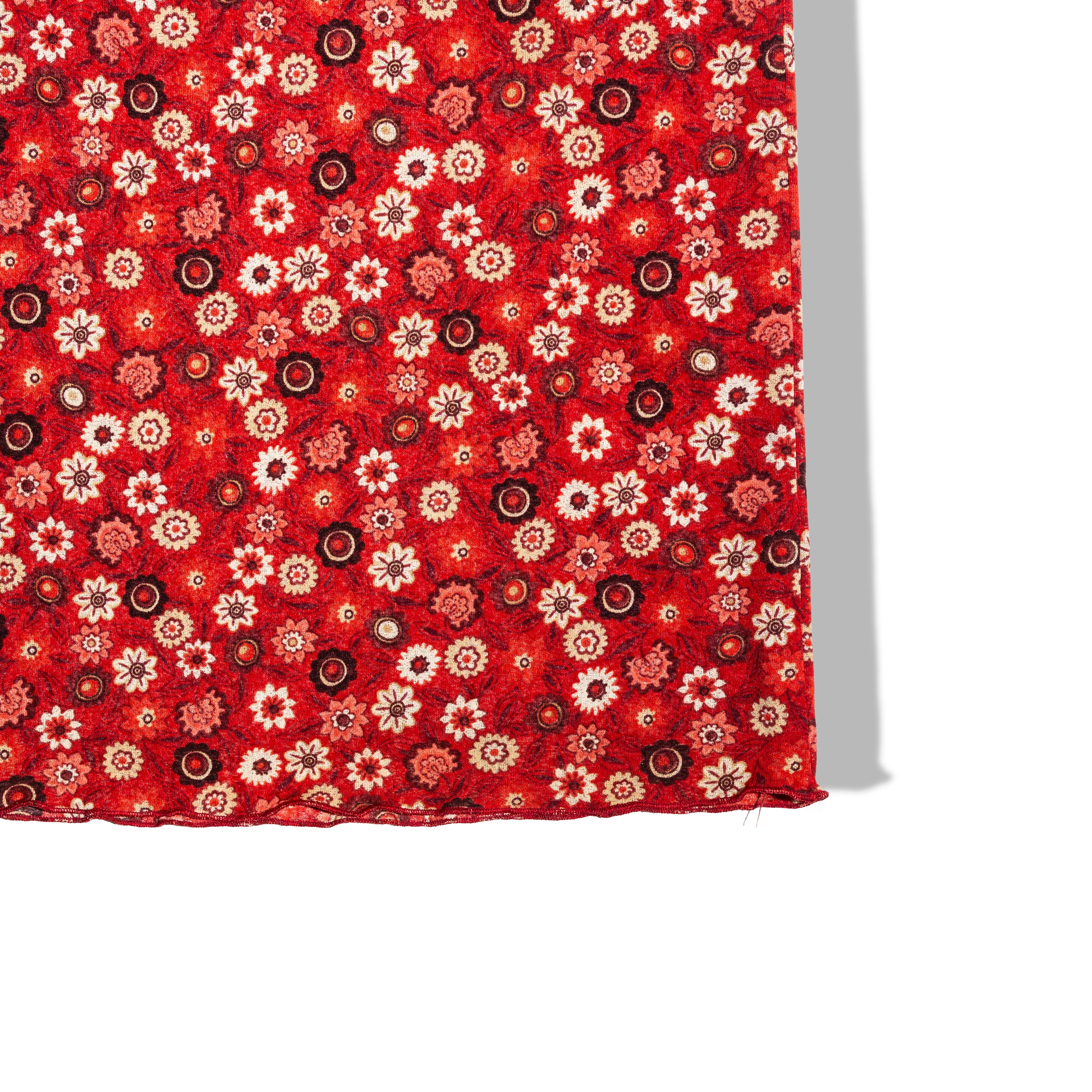Super cute floral red skirt(M)