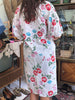 Colourful cotton yukata robe