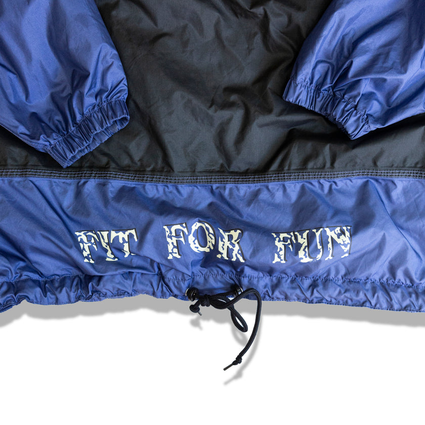 Vintage windbreaker hoodie (L)