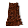 Vintage animal print long skirt with side zipper