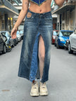 Stunning hot handmade re-worked denim skirt