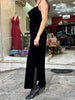 Maxi velvet dress