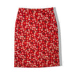 Super cute floral red skirt(M)