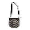 Coach Signature Crossbody Bag – Black & Gray Canvas with Adjustable Strap