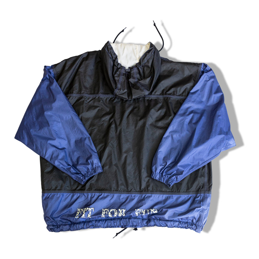 Vintage windbreaker hoodie (L)
