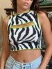 Stunning animal print handmade cosette top