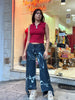 Super hot handmade re-worked tie dye jeans