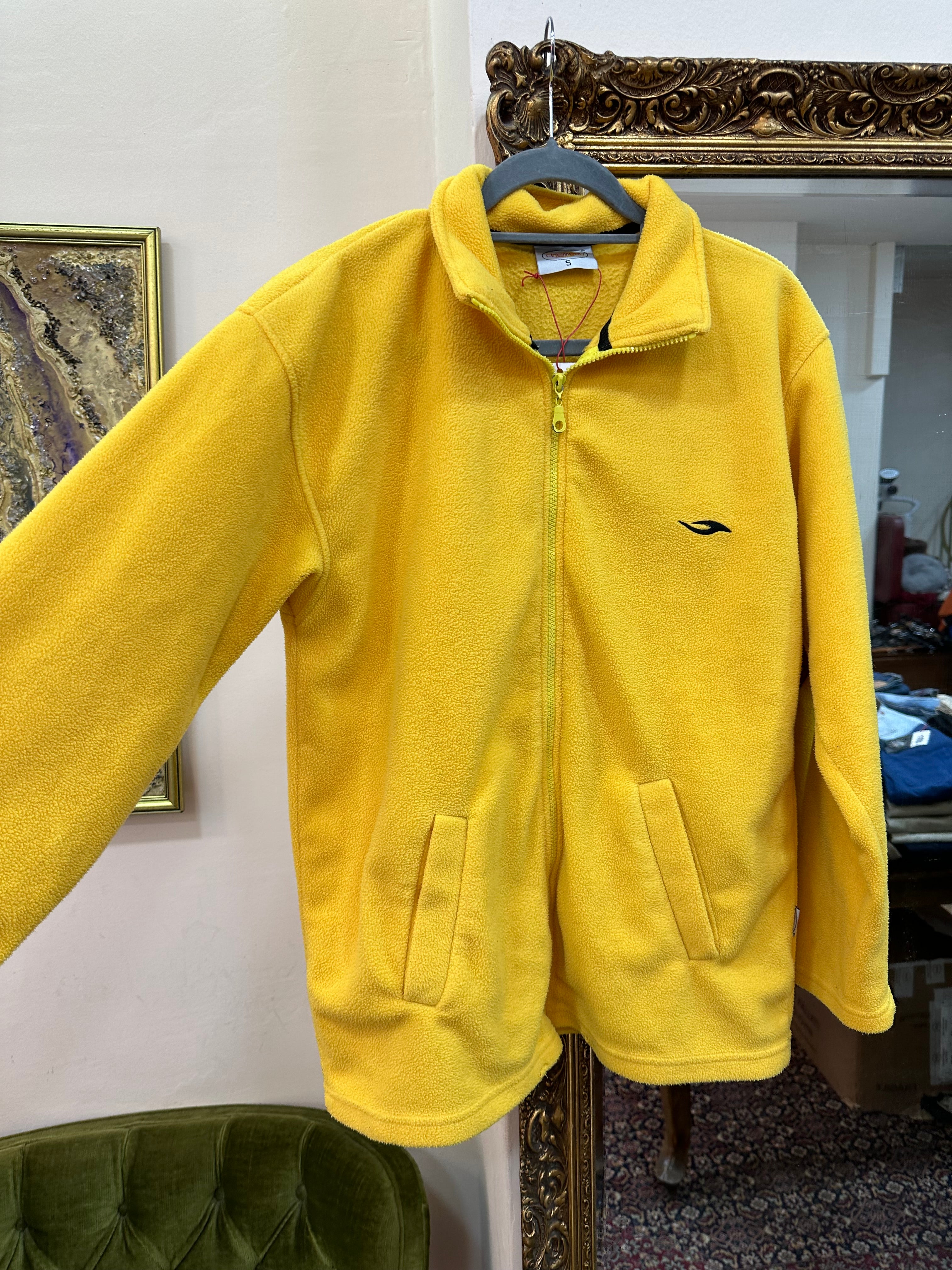 Super hot yellow fleece