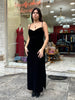 Maxi velvet dress